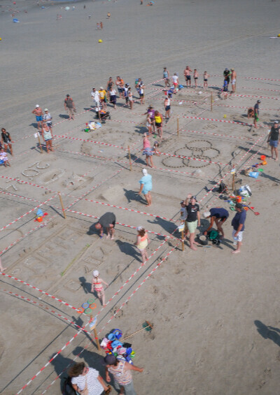 Concours de structures sur sable