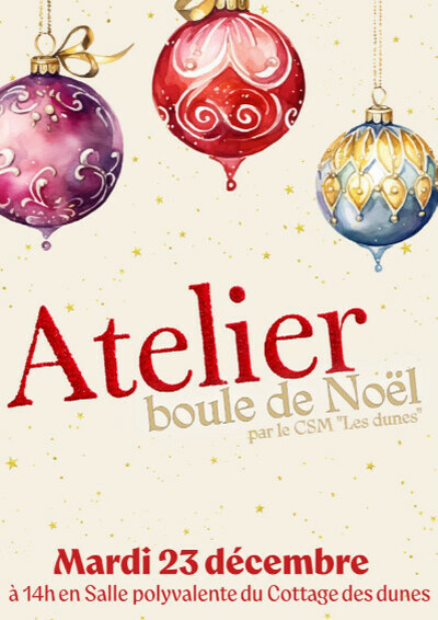 Atelier boules de Noël
