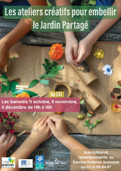 Ateliers créatif pour embellir le jardin partagé