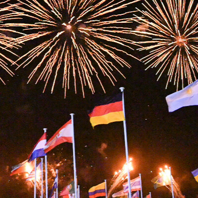 Le spectacle pyrotechnique des 39es Rencontres Internationales de Cerfs-Volants