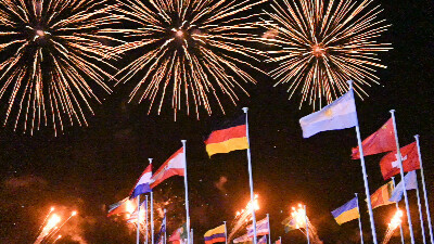 Le spectacle pyrotechnique des 39es Rencontres Internationales de Cerfs-Volants
