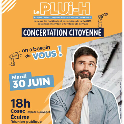 Réunion publique PLUI-H par la CA2BM