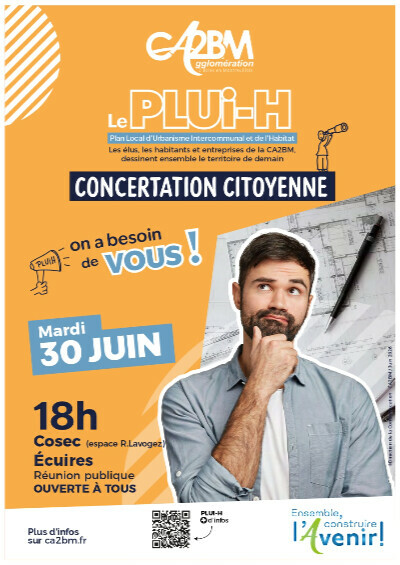 Réunion publique PLUI-H par la CA2BM