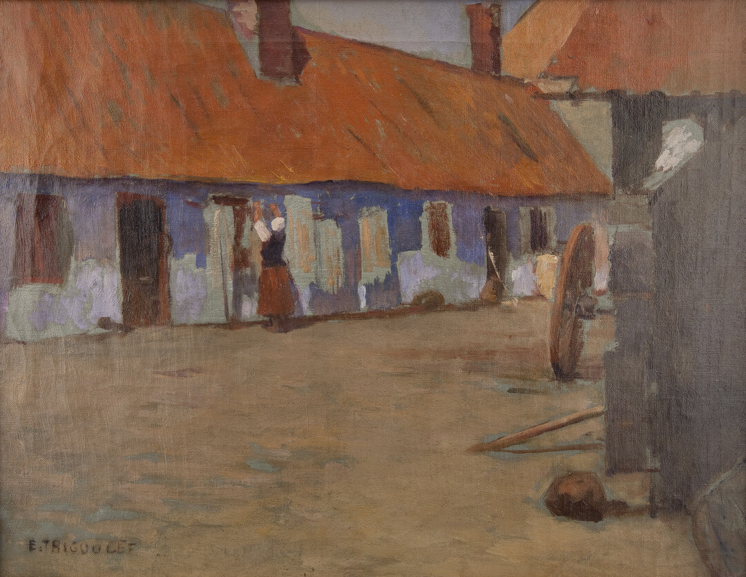 Eugène Trigoulet, Maison de pêcheurs à Berck, coll. Musée Opale Sud, Berck