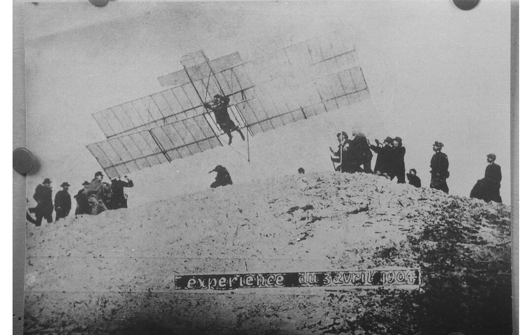 Anonyme, L’expérience du 3 avril 1904, 1904, carte postale, coll. Archives Municipales, Berck