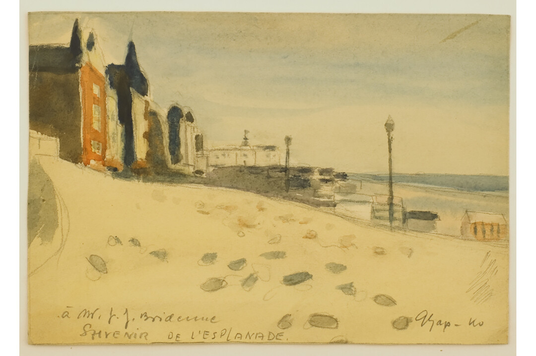 Gyapay-Kovats, Souvenirs de l’Esplanade¸ ca. 1930, aquarelle, coll. Musée Opale Sud