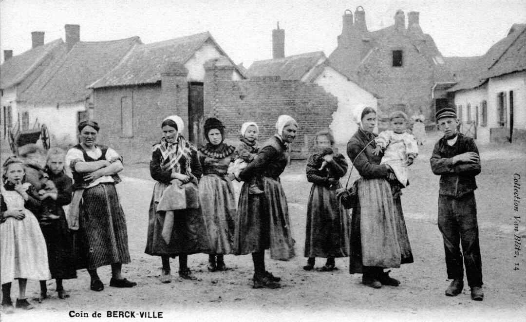 Coin de Berck Ville, carte postale, coll. Archives municipales, Berck