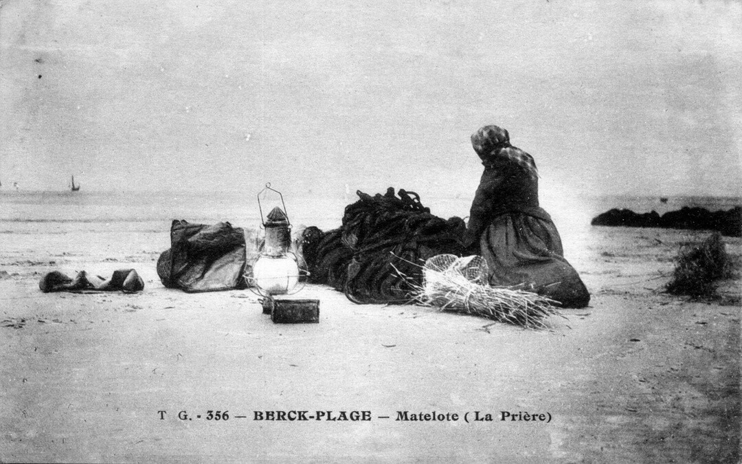 Coin de Berck Ville, carte postale, coll. Archives municipales, Berck