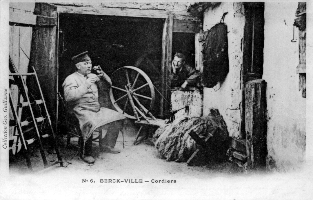 Carte postale, Berck cordiers, coll. Archives municipales, Berck