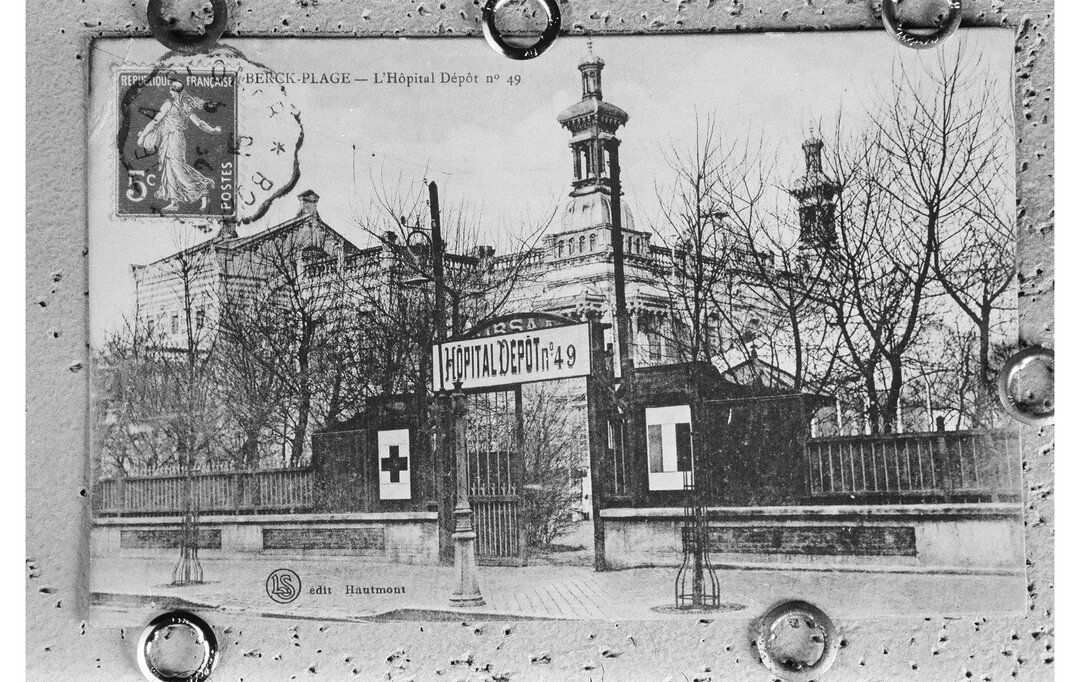 Anonyme, L’hôpital Dépôt n°49, ca. 1915, carte postale, coll. Archives Municipales de Berck