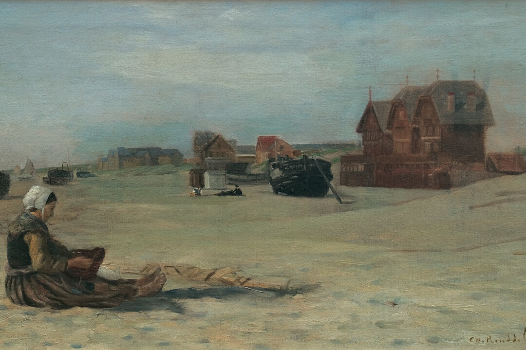 Charles Roussel, Pêcheuse de crevettes, 1890, huile sur toile, coll. Musée Opale Sud