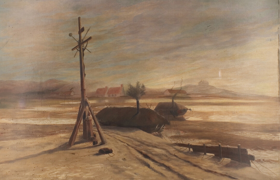 Jan Lavezzari, Le calvaire des marins, huile sur toile, ca. 1900, coll. Musée Opale Sud, Berck-sur-Mer