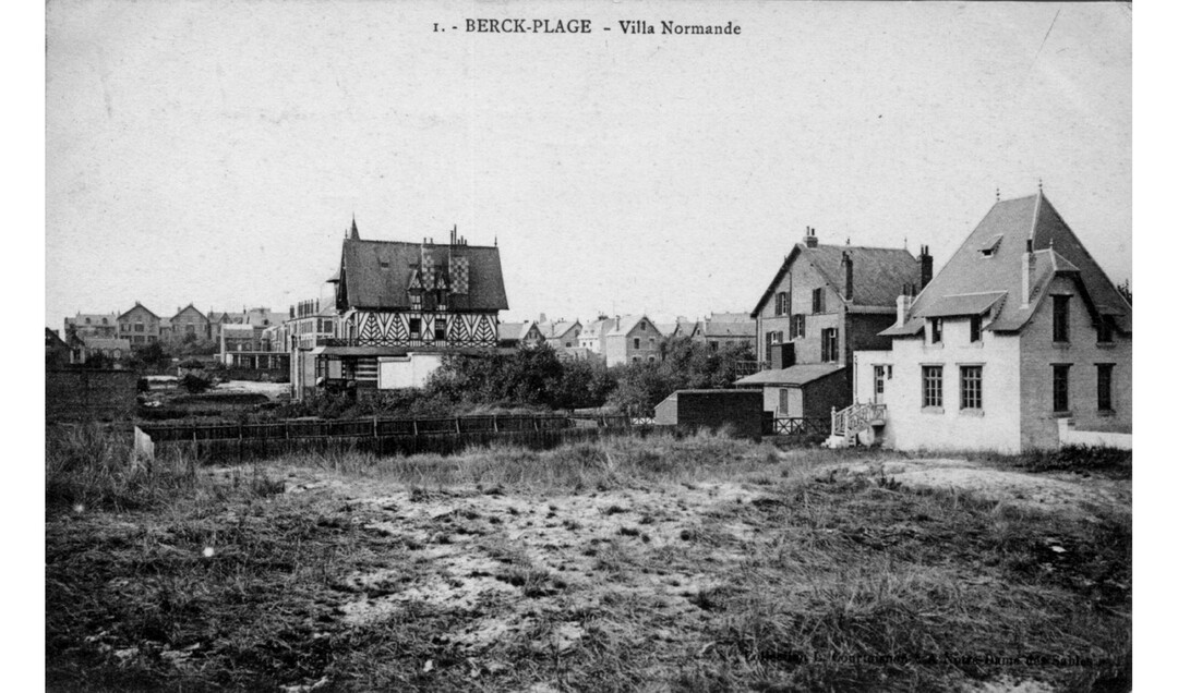 Anonyme, La Villa Normande, carte postale n&b, ca. 1900, coll. Fonds documentaire Musée Opale Sud, Berck-sur-Mer