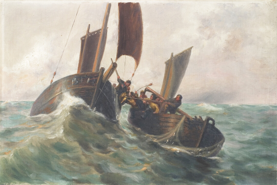 Francis Tattegrain, Boarding, ca. 1905, coll. Musée Opale Sud, Berck