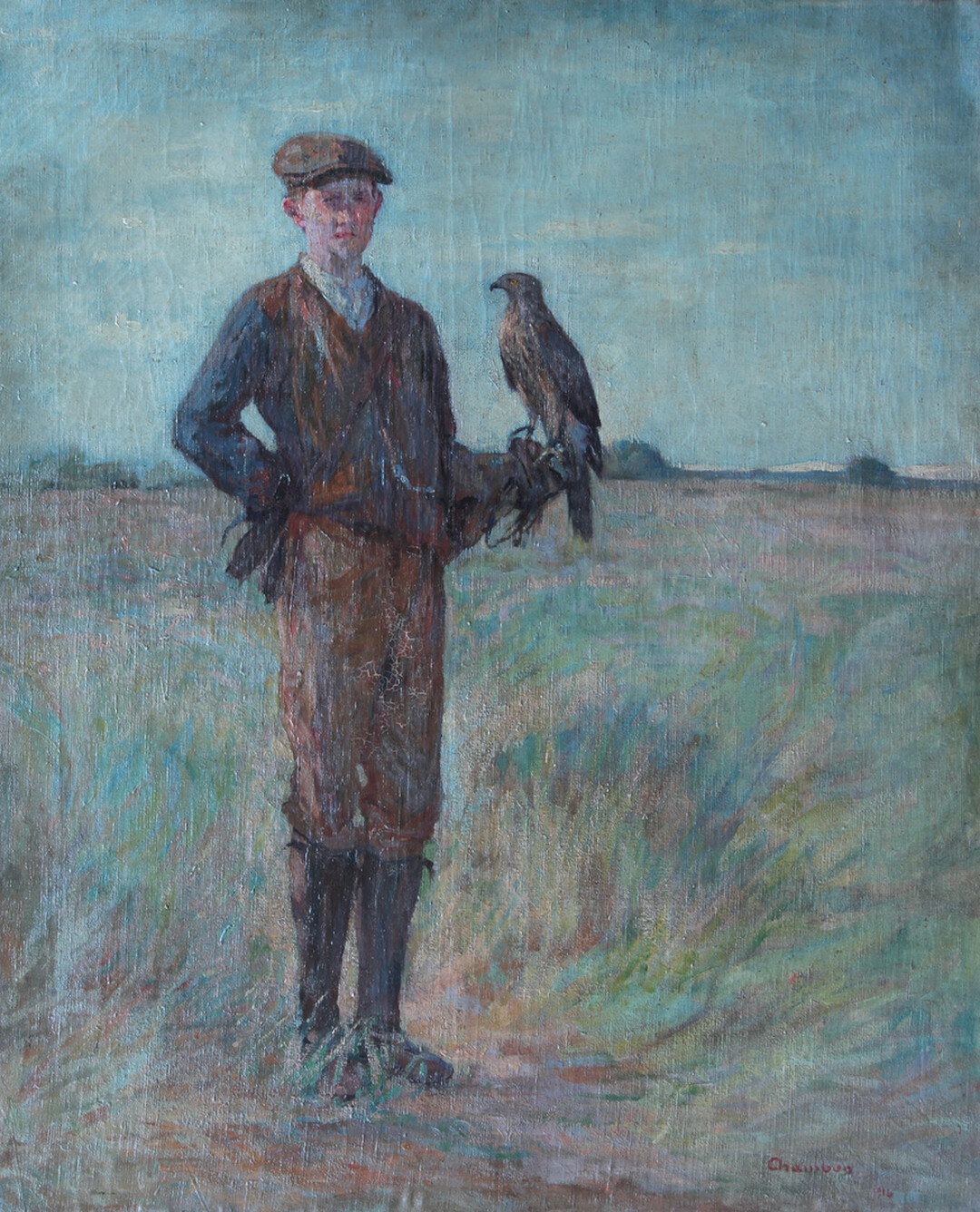 Marius Chambon, Fauconnier, coll. Musée Opale Sud, Berck