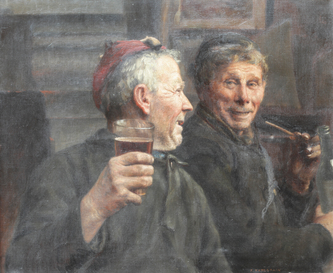 Francis Tattegrain, De drinkers, coll. Musée Opale Sud, Berck